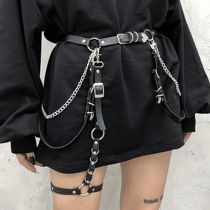 Women's Leg Strap Added Belt