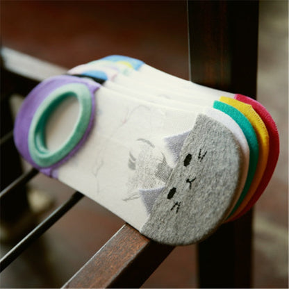 Women's Kawaii Cat Sheer Socks